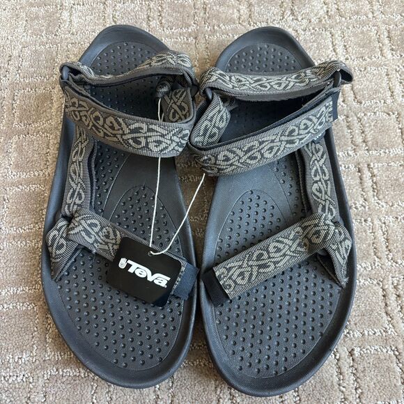 Teva Hurricane 3 Sandals Mens 11 Taupe Hook & Loop Walk Hike Outdoor Adjustable - Picture 1 of 6